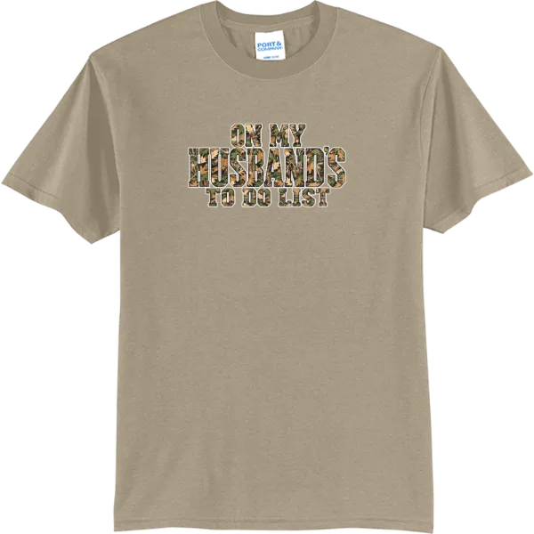 On My Husband's List - Camo - Desert Sand