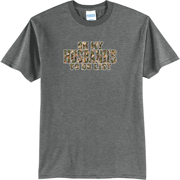 On My Husband's List - Camo - Graphite Heather
